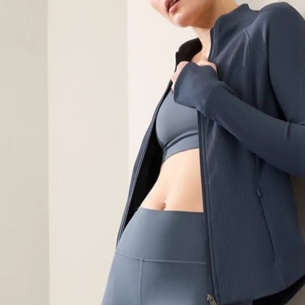 Athleta Salutation Rib Zip-Up Jacket - image 2